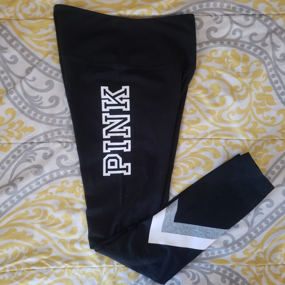 VS PINK logo leggings, S